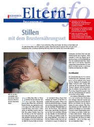 Cover des E-Papers Eltern-Info: Stillen mit dem Brusternährungsset